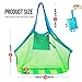 IBEET Beach Mesh Tote Bag, Beach Necessaries Children Toys Stay Away from Sand for The Beach Pool Boat, Perfect for Holding Toys Balls,Green