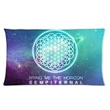 Generic Personalized Bring Me the Horizon England Sheffield Death Core Band for Rectangle Pillow Cases 20x36 (one side)