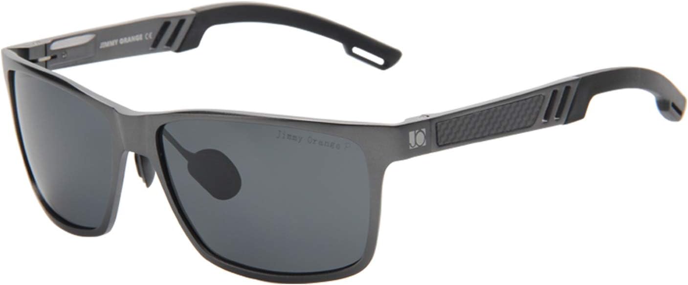 Jimmy Orange Aluminum Magnesium Frame Mirrored Lens Polarized Men Women Sunglasses JO661