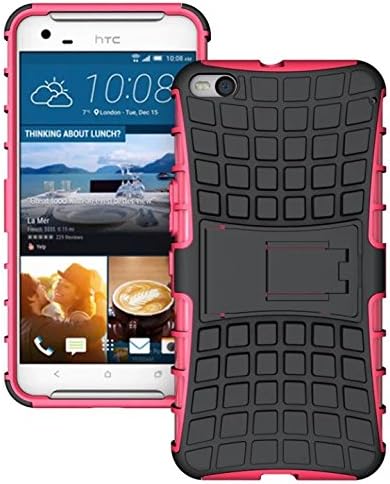 HTC One X9 Case, Enjoy Sunlight [Rose] [Kickstand] [Heavy Duty] [Dual Layer] Hybrid Shock Proof Fully Protective Case for HTC One X9