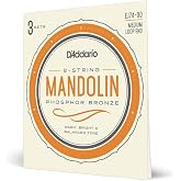 D'Addario Phosphor Bronze Mandolin Strings EJ74-3D, 11-40, 3-Pack | D'Addario mandolin strings deliver warm phosphor bronze tone, accurate intonation, bright projection and lasting performance.