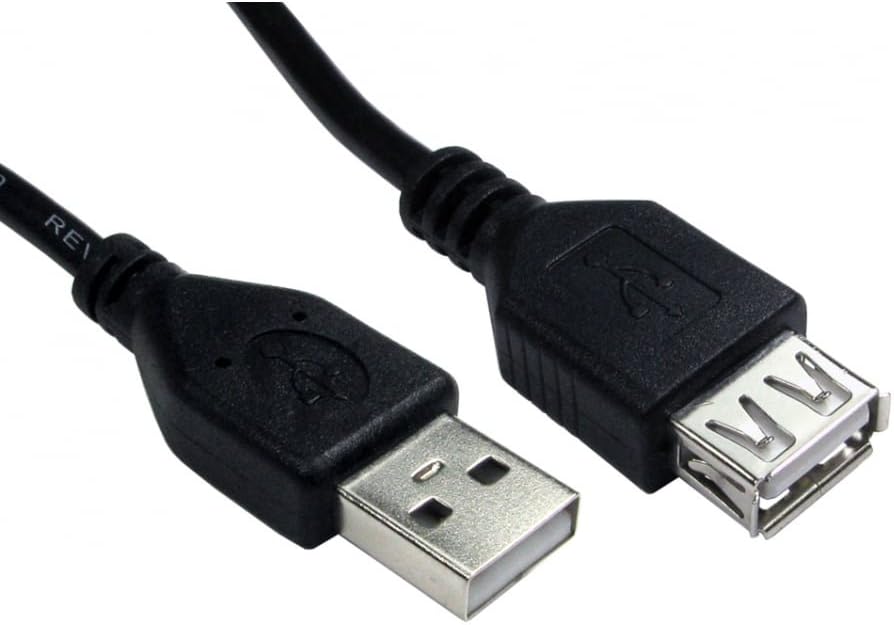 Splinktech USB 2.0 Male to female High-Speed, Male to Female Gold-Plated Connectors, USB Extension Lead, 3M