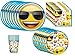 emoji Birthday Party Supplies Bundle, Pack for 16