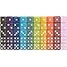 50-Pack Solid 6-Sided Game Dice, 10 Sets of Vintage Colors, 16mm Dice for Board Games and Teaching Math by Brybelly