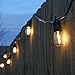 Brightech Ambience Pro - Waterproof LED Outdoor String Lights - 2W Vintage Edison Bulbs Create Bistro Ambience in Your Backyard - 48 Ft Commercial Grade Patio Lights