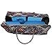 Kindfolk Yoga Mat XL Duffel Bag Extra Large Patterned Canvas with Pocket and Zipper