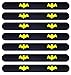 Superhero Slap Bracelets with Original Superhero Emblems for Party Supplies Favors (7 Pack)
