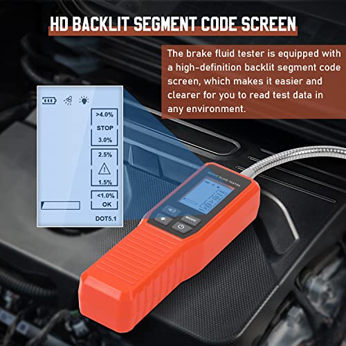 OUFKAR Automotive Brake Fluid Tester with HighPrecision Probe for DOT3