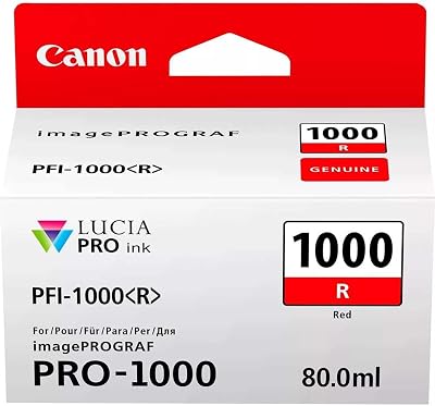 Canon PFI-1000 R Ink Cartridge 80ml Red for imagePROGRAF PRO-1000