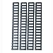 Picatinny Rail Ladder Rail Panel Cover rubbery -4 Pieces (Black)