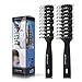 Professional Men's Hair Brushes - Vented Hair Brush Set Great Styling & Blow Drying for Slicked-back for Men & Women (2pcs)