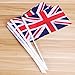 50 Pack Union Jack Hand Waving Flag Royal UK GB Great Britain Flags