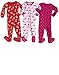 Leveret Baby Girls Footed Sleeper Pajama 100% Cotton (Size 6M-5 Years)