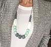 Image 3 - The Original Baby Teething Necklace for Mom, Silicone Teething Beads, 100% BPA Free (Gray, Mint, White, Gray)
