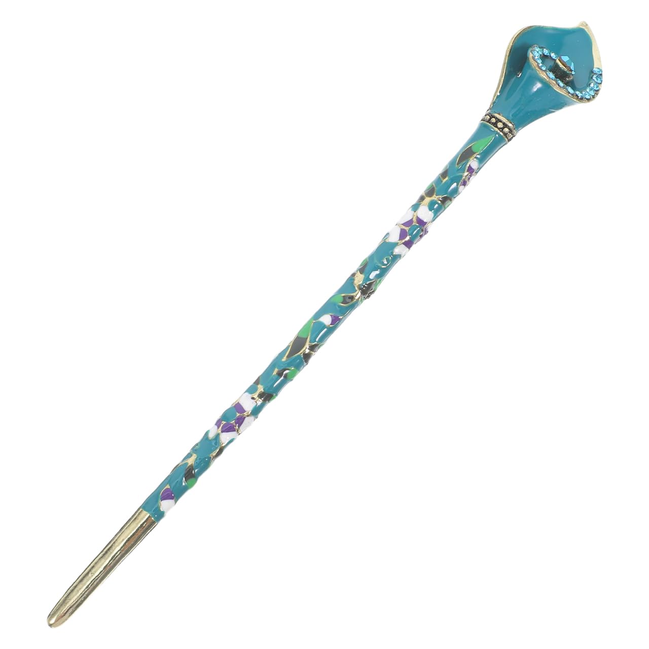 Lurrose Chinese Drawing Hair Chopsticks Alloy Hair Sticks for Women, Retro Hairpin for Weddings Parties and Daily Wear