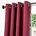 Best Home Fashion Closeout Basic Thermal Insulated Blackout Curtains - Antique Bronze Grommet Top - Burgundy - 52