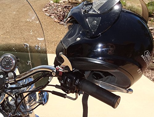 Lidlox 2002-B Handle Bar Mount Helmet Lock Pair for Harley