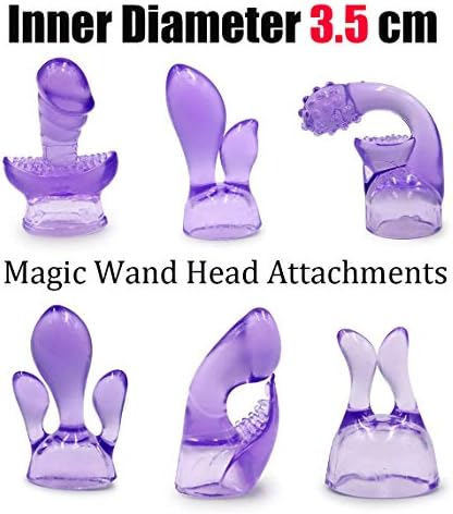 Handheld Massage Tools Attachments Silicone Accessories (6 Pcs/Set)