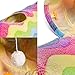 LUCKITTY Cat Tunnel -Straight-Shaped, Rainbow Wave Color, Soft Velvet Exterior, Oxford Fabric Fog-Proof Interior, Plush Toy Ball, Easily Washable, Conveniently Foldable, 47.2in/120cm
