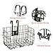 Folding Rear Bicycle Basket ,Steel Basket for Bike, Detachable Front Bag Rear Hanging Bicycle Basket Bicycle Bag Cargo Riding Rear Pannier MTB Road Folding Bike Handlebar Bike Accessories Random Colorthumb 2