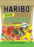 Haribo Sour Gold-Bears Gummi Candy Bag (4.5 oz/127g) (2 Bags)