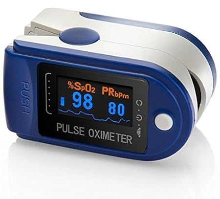 AVAX AV-50D - Fingerpulsoximeter / Pulsoximeter (Finger Pulse Oximeter) - %SpO2 (Sauerstoffsättigung des Blutes) & Herzfreque