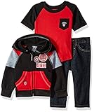 American Hawk Baby Boys Jacket, T-Shirt and Pant Set (More Styles Available)