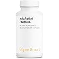 Supersmart - InflaRelief Formula - with Tumeric Curcumin, Bioperine, Quercetin & Bromelain | Non-GMO & Gluten Free - 180 Vegetarian Capsules