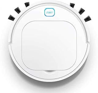 Saugroboter, DokFin 3-in-1 Automatischer Staubsauger Roboter (90 Min Laufzeit) mit Wischfunktion,Leiser Roboterstaubsauger für Teppich &amp; Tierhaar &amp; Allergie &amp; Hartholz &amp; Fliesen