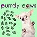 Purrdy Paws Soft Nail Caps for Dog Claws Green Glitter Medium