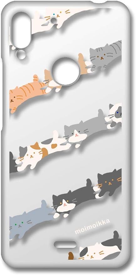 Amazon Moimoikka Tone E19 トーン E19 トーンモバイル クリア ハードケース 色々ねこストライプ ボーダー 柄 猫 ネコ 三毛猫 茶 サバ トラ 白 はちわれ 黒猫 シンプル アニマル 動物 キャラクター おしゃれ オシャレ かわいい 可愛い 柄 カバー