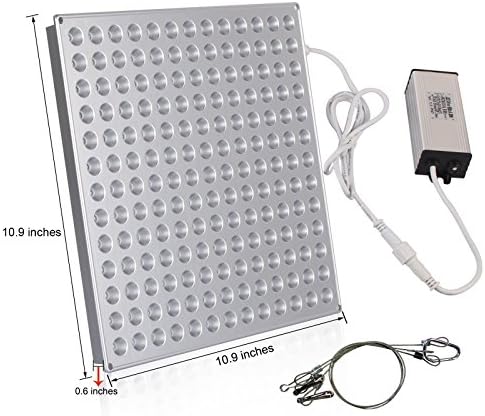 45W LED HydroPonics Grow Light Panel Reflector, Red Blue Full Spectrum Hanging Light for Indoor Marijuana, Produce, Seeding, Germination &amp; Flower Plants (Greenhouse HydroGrow Technology) Energy Saver