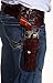 44/45 Caliber Long Barrel Cowboy Western Style Gun Holster and Belt
