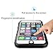 EFFUN iPhone 7 Waterproof Case, IP68 Certified Waterproof Underwater Cover Dustproof Snowproof Shockproof Case with Cell Phone Holder, PH Test Paper, Stylus Capacitive Pen and Floating Strap Black