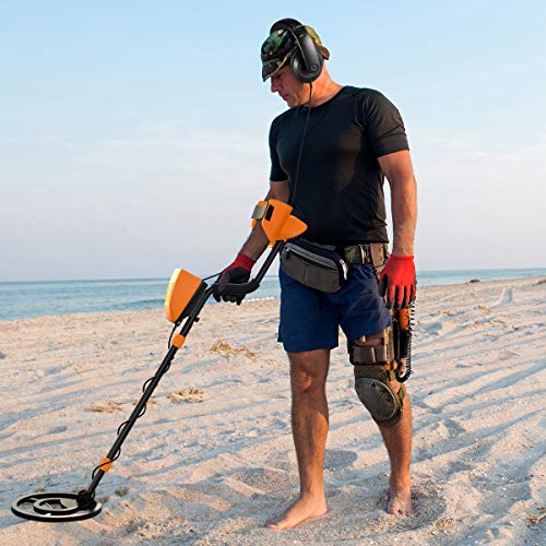 floureon Metal Detector High-Accuracy Waterproof LCD Display [Pinpoint Function & Discrimination Mode & Distinctive Audio Prompt] 10 Inch Search Coil Underwater, Includes Headphone Folding Shovel - Thumbnail 6