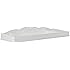 Evolur Aurora Change Tray I Lasting Quality I Intricate Ribbon Bow Scrollwork, Frost