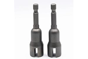 YOUSEMOT 2PCS Power Wing Nut Driver, 1/4 Inch Hex Shank Slot Wing Nut Drill Bit Socket Wrenches Tool for Panel Nuts Screws Eye Q-Hanger C Hook Bolt