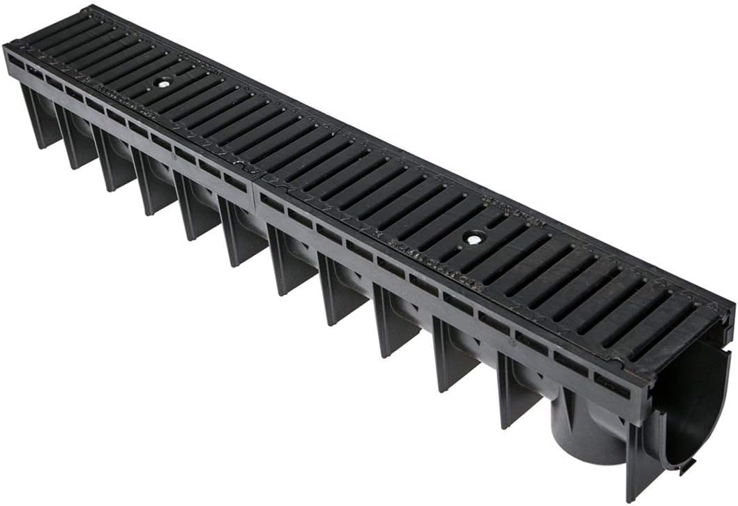 6 X Drain Channel Deep Drainage Plastic PVC Heavy Duty For Water Rain - View #3