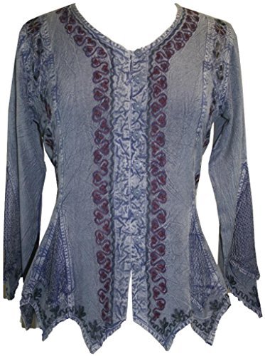 107 TP AGAN TRADERS GYPSY MEDIEVAL VINTAGE RENAISSANCE TOP BLOUSE