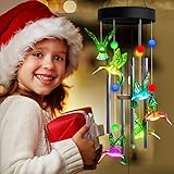 Wind Chime, Hummingbird Solar Wind Chimes with