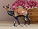 New Gift Ideas - Camel Statue Nativity Desert King Sitting Figurine - Metal Blue Blessing Animal Sculpture / Figurine - Unique Centerpiece Decorative Office & Home Table Decor