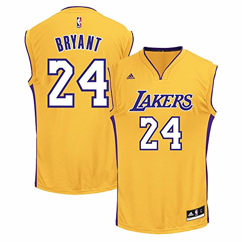 NBA Men's Los Angeles Lakers Kobe Bryant Revolution 30 Home Replica Jersey H Size (Gold, XXXX-Large)