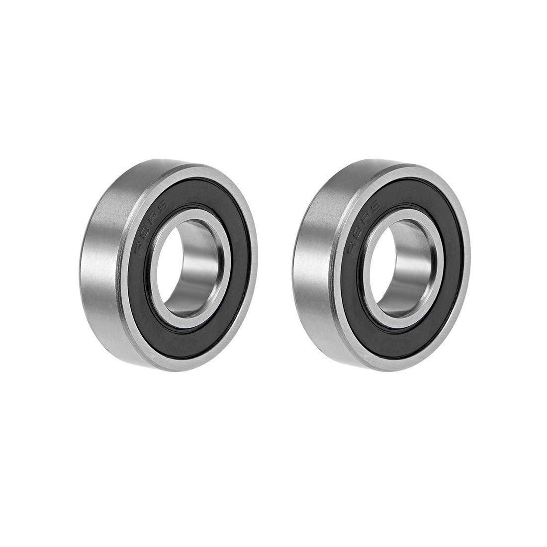 sourcing map R8-2RS Deep Groove Ball Bearing 1/2"x1-1/8"x5/16" Double Sealed ABEC-3 Bearings 2-Pack