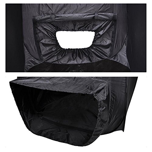 Koval Inc. Black Pop Up Airbrush Sunless Tanning Tent Booth Clear Top (Black) - Thumbnail 6