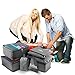 Evatex Packing Cubes - 8 Set Travel Packing Cubes, with Waterproof Shoe Bag, cosmetic bag, diaper bag, Laundry Bag (Grey) (Grey)