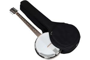 ERINGOGO 5 String Banjo Soft Bag, Thick Padded Gig Bag with Dual Handle Wrap and Carrying Pouch