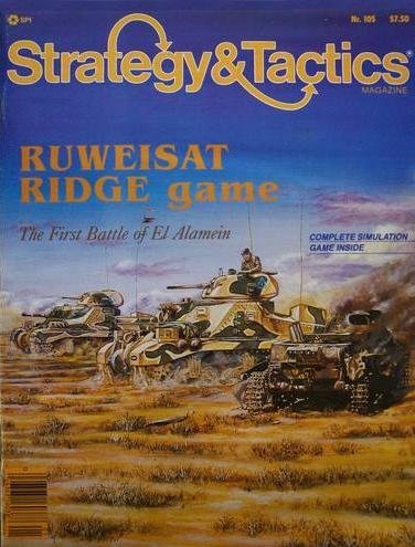 TSR: Strategy & Tactics Magazine #105, with Ruweisat Ridge Board Game