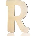 Amazon.com: Wooden Letters 8 Inch Wood Letter R Cutouts Unfinished ...