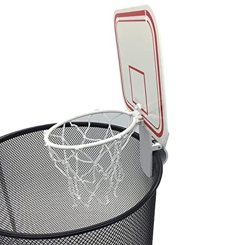 Silfrae Basketball Trash Can Mini Basketball Hoop Office Basketball