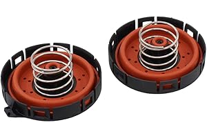 NewYall Pack of 2 Crankcase Vent Valve PCV Pressure Regulating Valve Cover for BMW 545i 2004-2005, 550i 2006-2010, 645Ci 2004